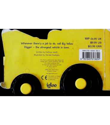 Big Yellow Digger (Wheelie Board) Back Cover