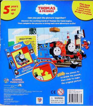 Thomas Sliding Puzzle Book Back Cover