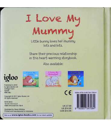I Love My Mummy Back Cover