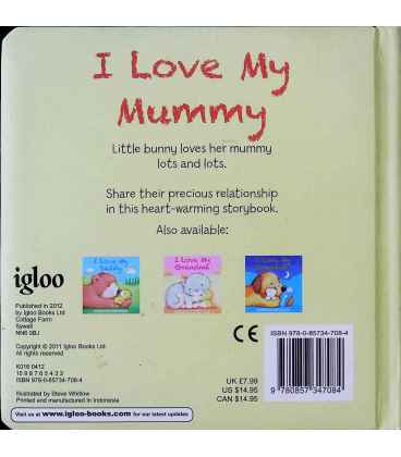 I Love My Mummy Back Cover