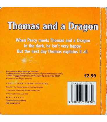 Thomas and a Dragon (Thomas the Tank Engine) Back Cover