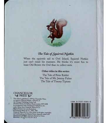 Tale of Squirrel Nutkin Back Cover