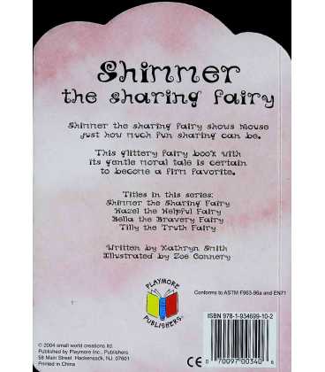 Shimmer the Sharing Fairy (Glitter Fairy) Back Cover