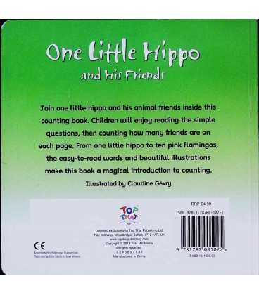 One Little Hippo and His Friends Back Cover