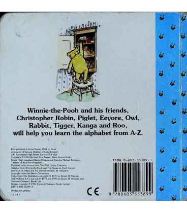 Winnie-the-Pooh's ABC Back Cover