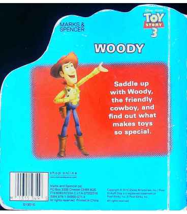 Woody: Howdy, cowboy! Back Cover