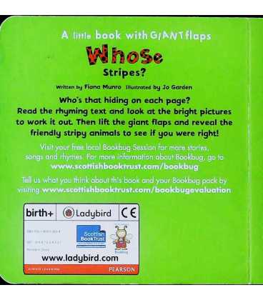 Whose... Stripes? Back Cover