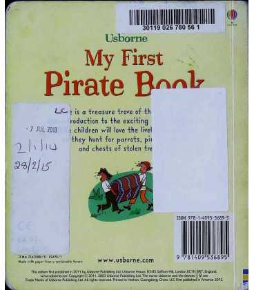 My First Pirate Book Back Cover