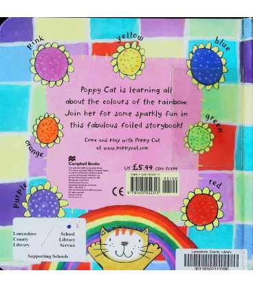 Poppy Cat Loves Rainbows Back Cover