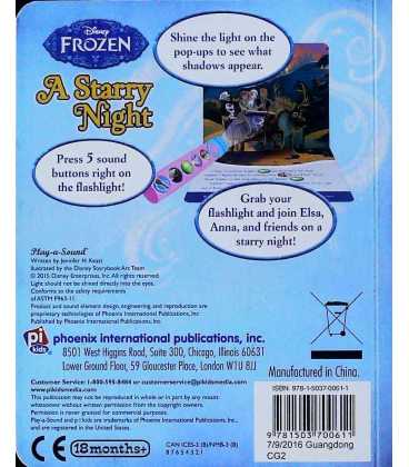 A Starry Night (Frozen) Back Cover