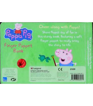 Peppa Pig: Hooray! Says Peppa Finger Puppet Book Back Cover