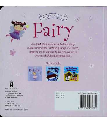 I'd Like To Be A Fairy Back Cover