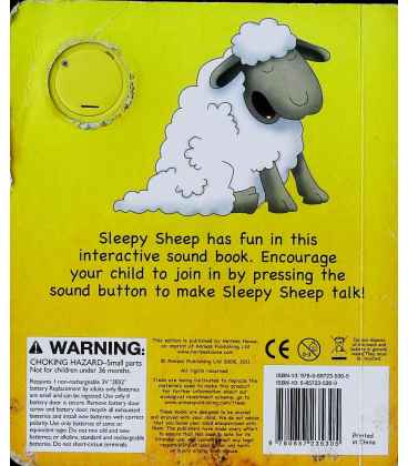 Sleepy Sheep Back Cover