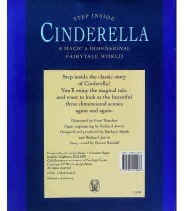 Cinderella (3D Fairytale World) Back Cover