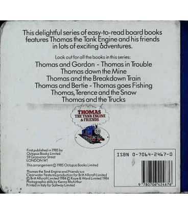 Thomas and Gordon Back Cover