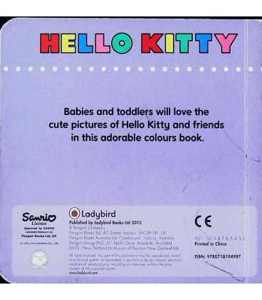 Hello Kitty: Colours Back Cover