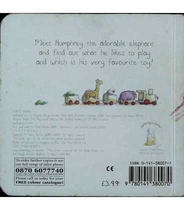 Humphrey's Playtime Back Cover