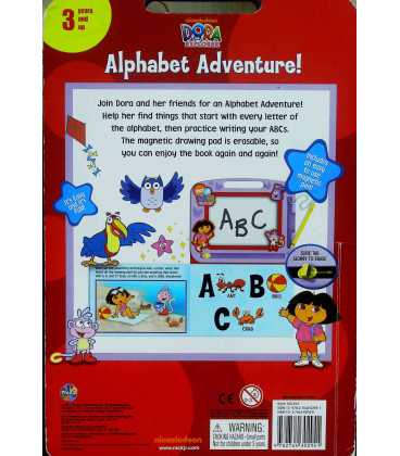 Dora Alphabet Adventure Storybook Back Cover