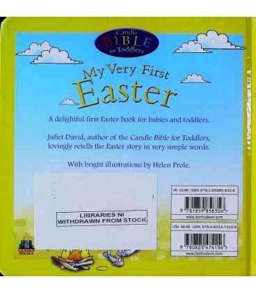 My Very First Easter (Candle Bible for Toddlers) Back Cover