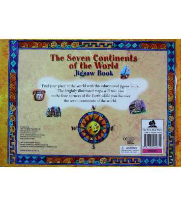 The Seven Continents of the World: Jigsaw Book Back Cover
