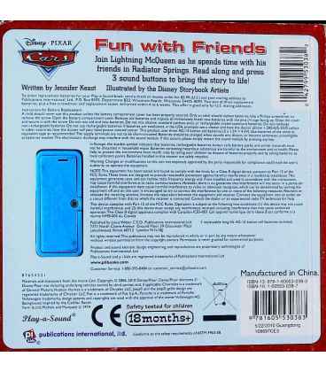 Cars (Fun with Friends) Back Cover