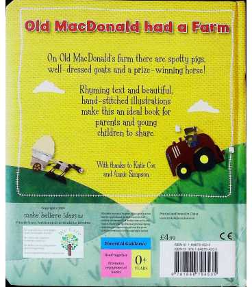 Old MacDonald had a Farm Back Cover