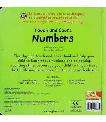 Touch and Count Numbers Back Cover