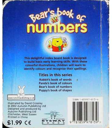 Numbers Back Cover