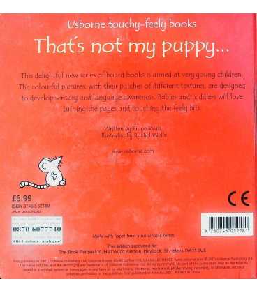 That's not My Puppy Back Cover