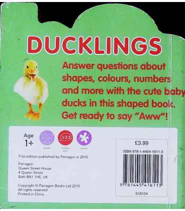 Ducklings Back Cover