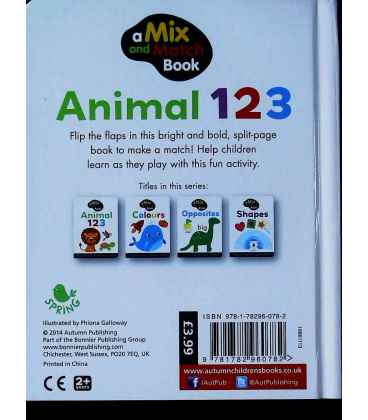 Animal 123 (Mix and Match) Back Cover