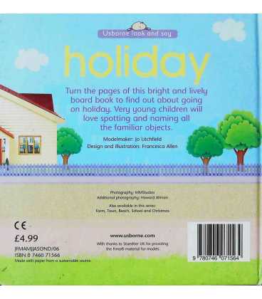 Holiday (Usborne Look and Say) Back Cover