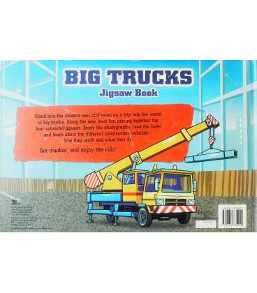 Big Trucks Jigsaw Book Back Cover