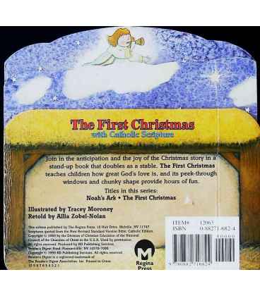 The First Christmas: With Catholic Scripture (Little Bible Playbooks) Back Cover