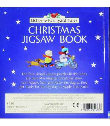 Christmas Jigsaw Book (Farmyard Tales) Back Cover