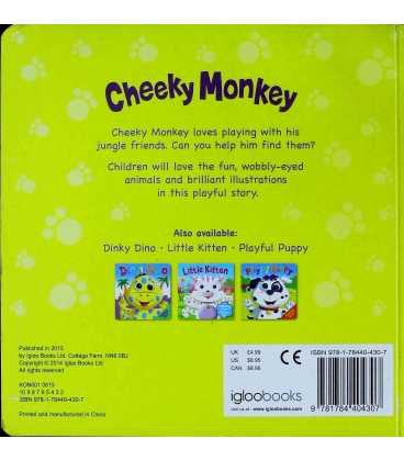 Cheeky Monkey Back Cover