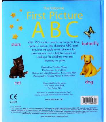 First Picture ABC Book Back Cover