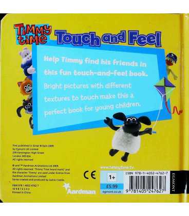 Timmy Time Touch and Feel Back Cover