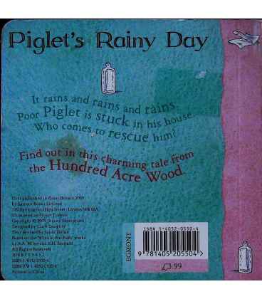 Piglet's Rainy Day Back Cover