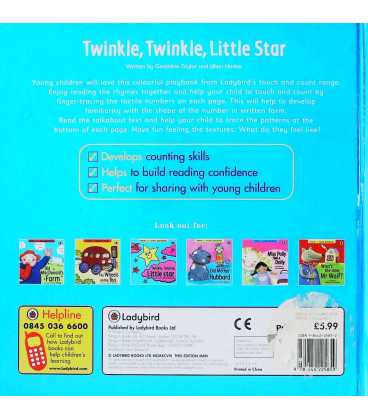 Twinkle Twinkle Little Star Back Cover