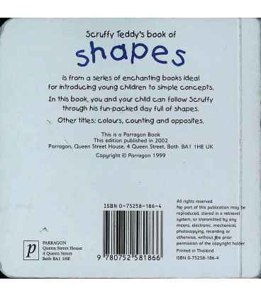 Shapes (Scruffy Teddy) Back Cover