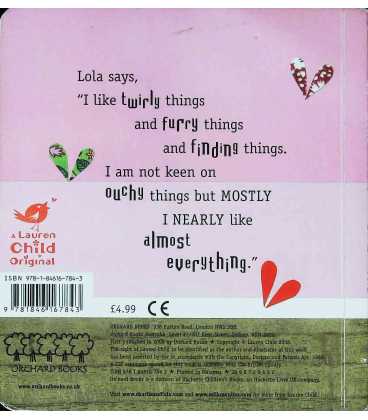 Charlie and Lola Things Back Cover