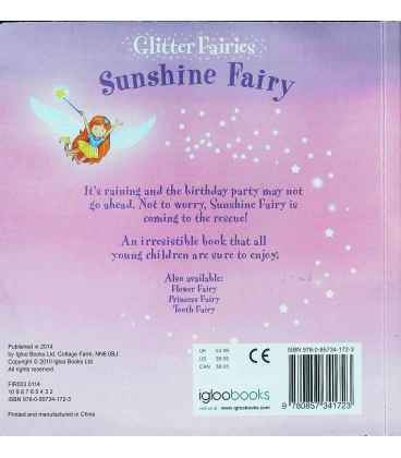 Sunshine Fairy (Glitter Fairies) Back Cover