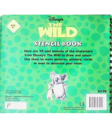 Wild Stencil Book Back Cover