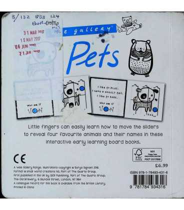 Wee Gallery: Pets Back Cover