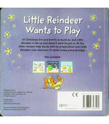 Little Reindeer Wants to Play Back Cover