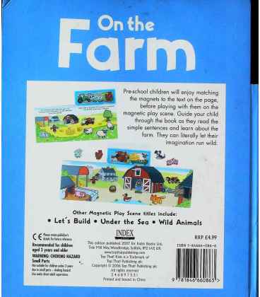 On the Farm (Magnetic Playscenes) Back Cover