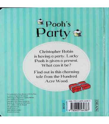 Pooh's Party Back Cover