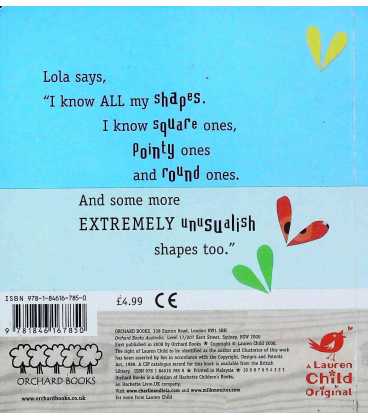 Charlie and Lola's Shapes Back Cover