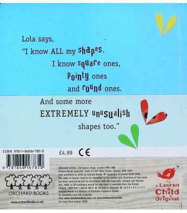 Charlie and Lola's Shapes Back Cover